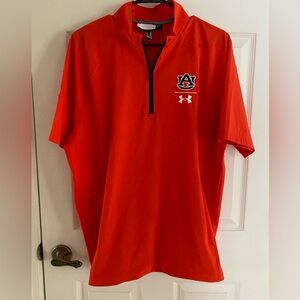 Auburn Tigers/ Team Issued Sideline Shirt/ Excellent Condition/ Lrg/ 1/4 Zip